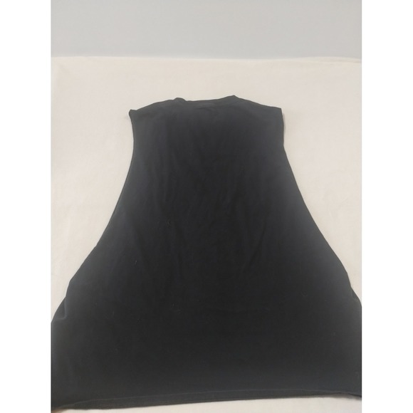 Other - 'Stay there I'll get you a towel' open arm sleeve tank top black pink heart